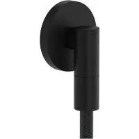 Hansgrohe FixFit Fine S - Wandaansluitbocht, mat zwart 28882670