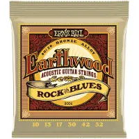 Ernie Ball Earthwood Rock & Blues akoestische gitaarsnaren 10-52 (2 PAKKEN)