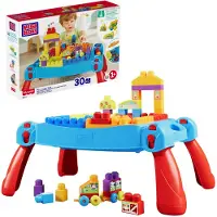 Mega Bloks First Builders Speel- en Leertafel - Constructiespeelgoed voor 1-5 jaar