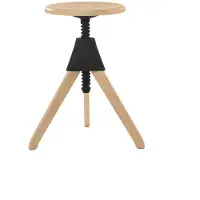 Magis Jerry – The Wild Bunch Draaibare Kruk Natural 7011 | Black 1754 C