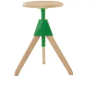 Magis Jerry – The Wild Bunch Draaibare Kruk Natural 7011 | Green 1783 C
