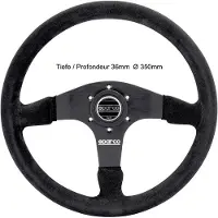 Sparco Steering Wheel 375 Suede Black