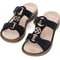 Ara 1229003 - Dames slippers - Kleur: Blauw - Maat: 41