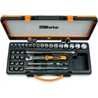 Beta Doppendoos met 17 dopsleutels, 12 schroevendraaier-doppen en 5 toebehoren 910A/C29 - 009100944