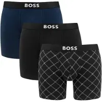 BOSS Boxershorts zwart / wit