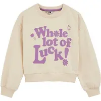 We fashion Sweatshirt beige / lichtlila