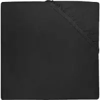 Jollein Hoeslaken Boxmatras 75x95 Jersey Black