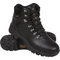 Mountain Warehouse Heren Latitude II Extreme Leather Waterdichte Wandelschoenen (Zwart)