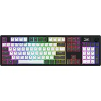 HATOR Skyfall Pro Wireless 100 toetsenbord Gamen USB + RF Wireless + Bluetooth QWERTY Amerikaans Engels Zwart, Grijs