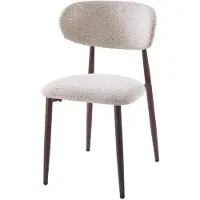 DS4U - Sumi eetkamerstoel beige - walnoot poot