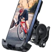 Lamicall Fiets Telefoonhouder, Motor Telefoonhouder - Universele 360 Draaibare Motorfiets Fietsstuurklem voor iPhone 13 12 11 Pro Max Mini, Xs Max, XR, X, 8, 7, Samsung S21, 4.7"-6.8" Smartphone