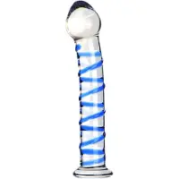 Lust Glazen Dildo – Groeven – AnaalDildo – 18 cm – Transparant