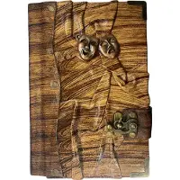 Vintage Schetsboek - A5 - Clown - Leer - Handgemaakt - Ongebleekt papier - Dagboek - Notitieboek - Cadeau tip