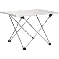 Famanu Picknicktafel Campingtafel inklapbaar in aluminium,Wandeltafel Balkontafel ‎55 x 41 x 40 cm