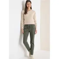 Cecil Dames Broek met smalle pijpen - Groen - 30