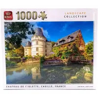 King - Legpuzzel 1000 stukjes Chateau De I'Islette, Cheillé France - Frankrijk - legpuzzel voor volwassen en kinderen
