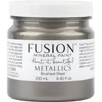 Fusion Metallic paint - Meubelverf - Acrylverf - Brushed steel - 250 ml