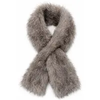 HS Faux Fur Sjaal - Lichtgrijs