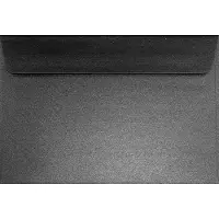 Netuno Metallic (parelmoer) zwarte enveloppen A5 - 162 x 229 mm - C5 - 20 stuks - HK zelfklevend met plakstrip - 125 gram - Sirio Pearl -