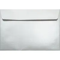 Netuno Metallic (parelmoer) witte enveloppen A5 - 162 x 229 mm - C5 - 20 stuks - HK zelfklevend met plakstrip - 120 gram - Majestic -