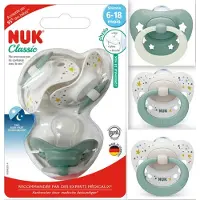 Nuk Classic | siliconen fopspenen | 3 st. set | 18-36 maanden