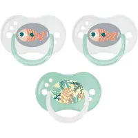 Tigex - Reversible Fopspenen Dag & Nacht – Glow in the Dark – Siliconen – 3 Stuks 0-6 maanden