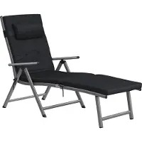 Markenlos ligbed voor tuin, terras en balkon - Opvouwbaar, met verstelbare rugleuning