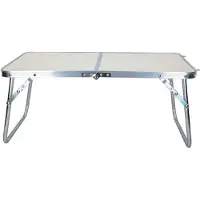 Famanu Picknicktafel Campingtafel inklapbaar in aluminium,Wandeltafel Balkontafel 40D x 60W x 26H centimetres