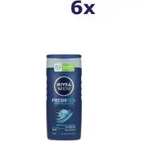 Nivea 6x Douchegel Men – Fresh Kick 250 ml