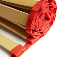 Flex lattenbodem 90x200 cm voor bed - lattenbodem 18 gebogen berkenlatten met elastieken verbonden. Lattenbodems houten latten inklapbaar bestemd voor veer- en schuimmatras