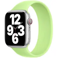 Apple Siliconen solobandje voor de Watch | 44/45/46/49 mm - Maat 3 - Sprout Green