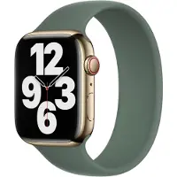 Apple Siliconen solobandje voor de Watch | 44/45/46/49 mm - Maat 10 - Eucalyptus