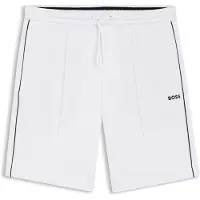 BOSS Shorts van een katoenmix met biesdetails