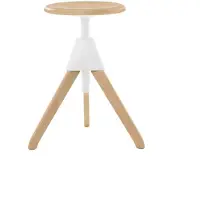 Magis Jerry – The Wild Bunch Draaibare Kruk Natural 7011 | White 1735 C