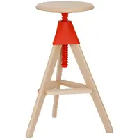 Magis Tom – The Wild Bunch Stoel Natural 7011 | Red 1782 C