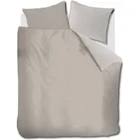Rivièra Maison Emery dekbedovertrek - Lits-Jumeaux - 240 x 200/220 cm - Taupe