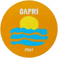 Reinders - Capri - Glasschilderij Ø 70 cm - Oranje