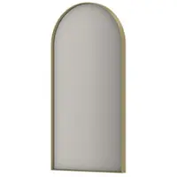Ink SP35 Spiegel Toog In Kader 40x80cm - Geborsteld Mat Goud - Aluminium, Glas - Toog - Spiegels, Badkamerspiegels - 8718835388041