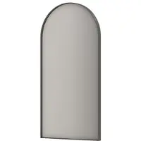 Ink SP35 Spiegel Toog In Kader 50x100cm - Geborsteld Metal Black - Aluminium, Glas - Toog - Spiegels, Badkamerspiegels - 8718835388133
