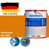 Remmers Induline T-670 PLUS Dekkende Houtbeits buiten – RAL 2000 Geeloranje – 5 L – Opvolger GW 310 Dekkend