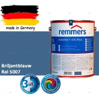 Remmers Induline T-670 PLUS Dekkende Houtbeits buiten – RAL 5007 Briljantblauw – 5 L – Opvolger GW 310 Dekkend