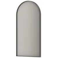 Ink SP36 Spiegel Toog In Kader 40x80cm Indirecte LED - Geborsteld Metal Black - Aluminium, Glas - Toog - Spiegels, Badkamerspiegels - 8718835388195