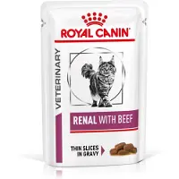 Royal Canin 48x Kattenvoer Nat Renal met Rund 85 gr