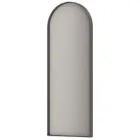 Ink SP35 Spiegel Toog In Kader 30x80cm - Geborsteld Metal Black - Aluminium, Glas - Toog - Spiegels, Badkamerspiegels - 8718835388010