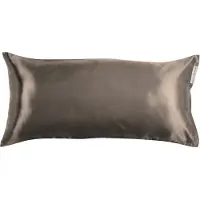Beauty Pillow - Satijnen Kussensloop - 80x40 cm - Duitse afmeting - Taupe