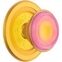 PopSockets , PopGrip Zelfklevende MagSafe Houder Stand Selfie Functie, Geel