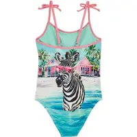 We fashion badpak blauw/multicolor Meisjes Polyester Printopdruk - maat 110/116