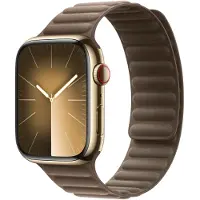 Apple Watch 42/44/45 mm Magnetic Link Horlogeband Taupe - Medium/Large