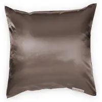Beauty Pillow - Satijnen Kussensloop - 80x80 cm - Duitse afmeting - Taupe