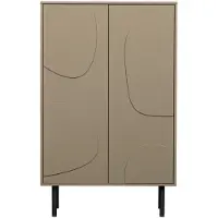 Profijt Meubel Opbergkast Atri 135x85x40 cm taupe